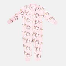 Star Fleece Onesie Infant Girls Unicorn Print