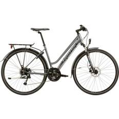 Nishiki XC Five Hybrid 24 gear Shimano Acera skivebremser dame grå - Cykelstørrelse 21''