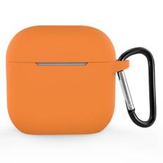 Apple AirPods (4. Gen.) Silikone Cover m. Karabinhage - Orange