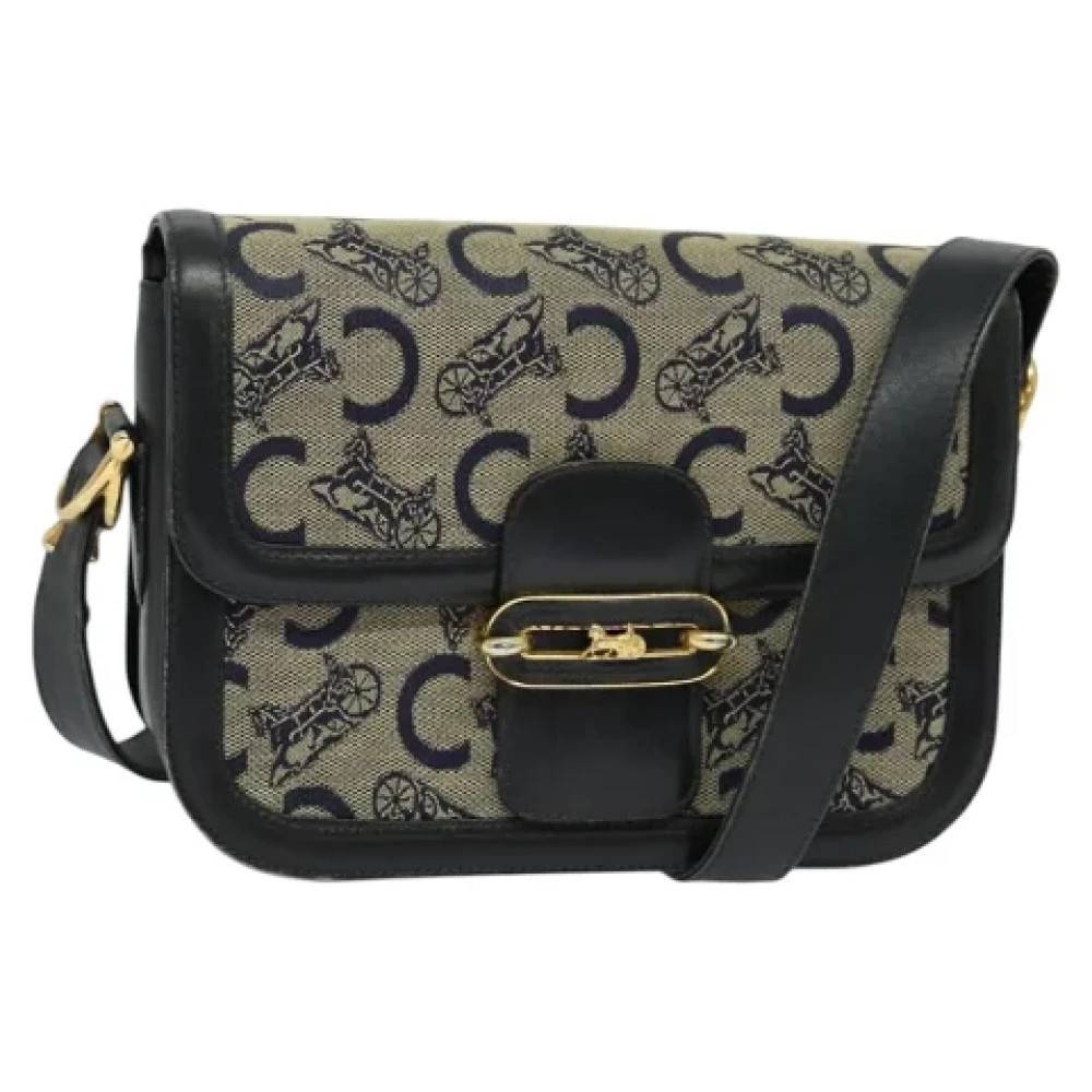 Celine Vintage Pre-owned Canvas celine-tasker - Vintage - Dame - Blå - ONE SIZE - Uld