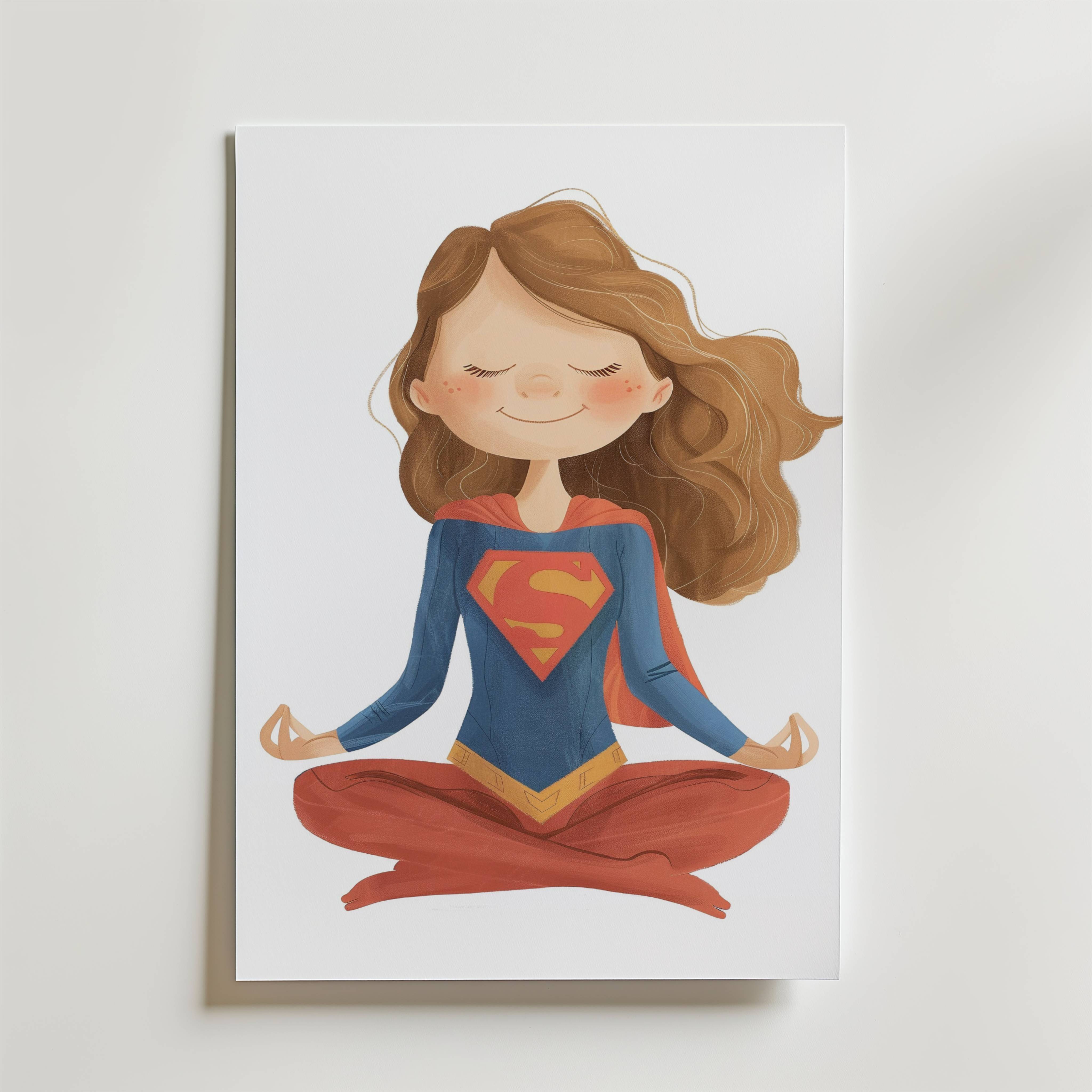 Supergirl Calm Poster - Premium Canvas 70x100 cm