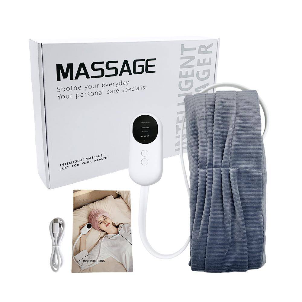 Migränlindringsmössa Elektrisk Krockkudde Huvudmassage Värme Vibration Knådning Handduk Huvudvärk Avslappningsbehandling Anti-Stress Maskin