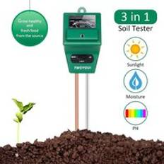 Jord ph testare 3- i -1 fuktgivare mätare solljus ph jord test kit jord ph testare för trädgård romote växter sund tillväxt