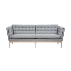 AH 70 sofa - 3 pers. - længde 212 cm / Focus Royal uldstof / Bøg sæbe