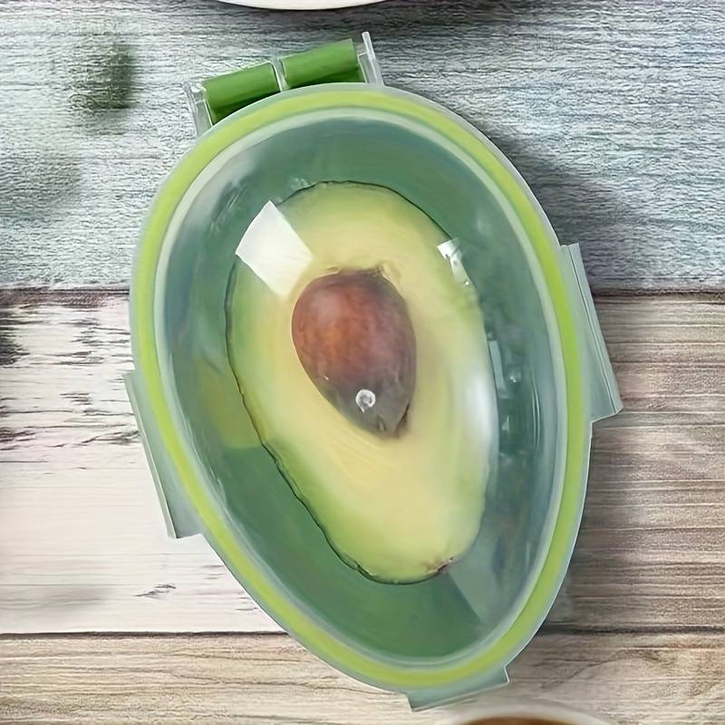 Reusable Avocado Container - Plastic For Avocado, Multipurpose, Dishwasher Safe, Rectangle Shape, No Electricity Required