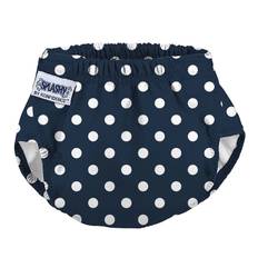 Konfidence Blebadebukser - e-Flex Splashy - Polka Navy/White Spo - Konfidence - 3-36 mdr - Blebadebukser