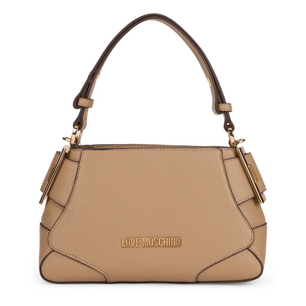 Love Moschino Skuldertaske - Tasker - Dame - Beige - ONE SIZE - Uld