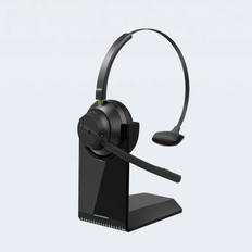 AUSDOM A2302 Trucker Bluetooth 5.1 AI Noise Cancelling Mics Wireless Headset With Charger Stand 50h