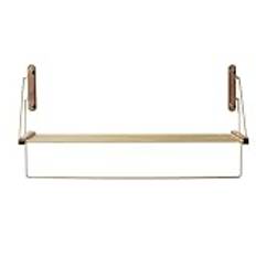 Flytande hyllor handduksställ badrumshandduk rack icke-perforerat badrum rack väggmonterat metall rack lagring rack (färg: guldstorlek: 60x23x33cm)