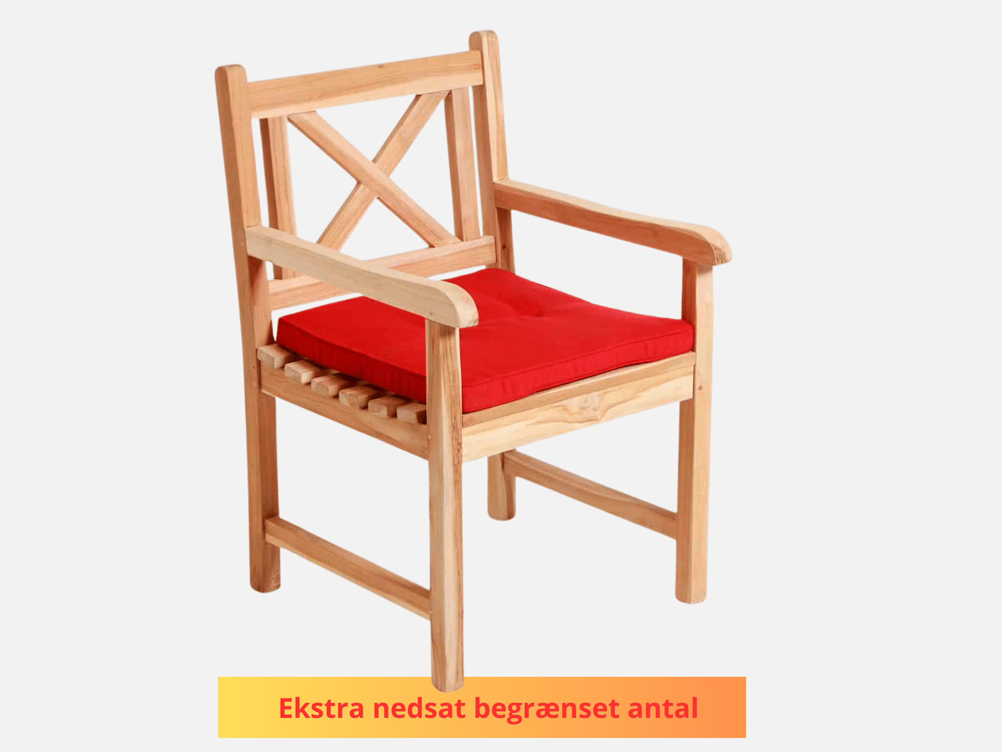Sædehynde til faststol RØD
