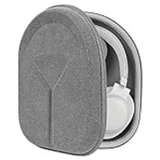 Geekria Shield hörlurar fodral kompatibelt med JBL Live 500BT, Tune 720BT, Tune 760NC, Tune 750NC, Tune 770NC fodral, ersättning hårt skal resväska med kabelförvaring (mikrofiber grå)