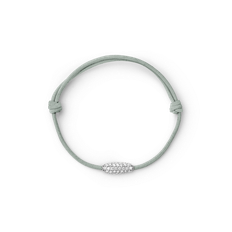 Akind - Pavé Cord Bracelet - 14K White Gold
