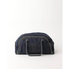 Chanel Denim Cc Luxury Line Boston Bag