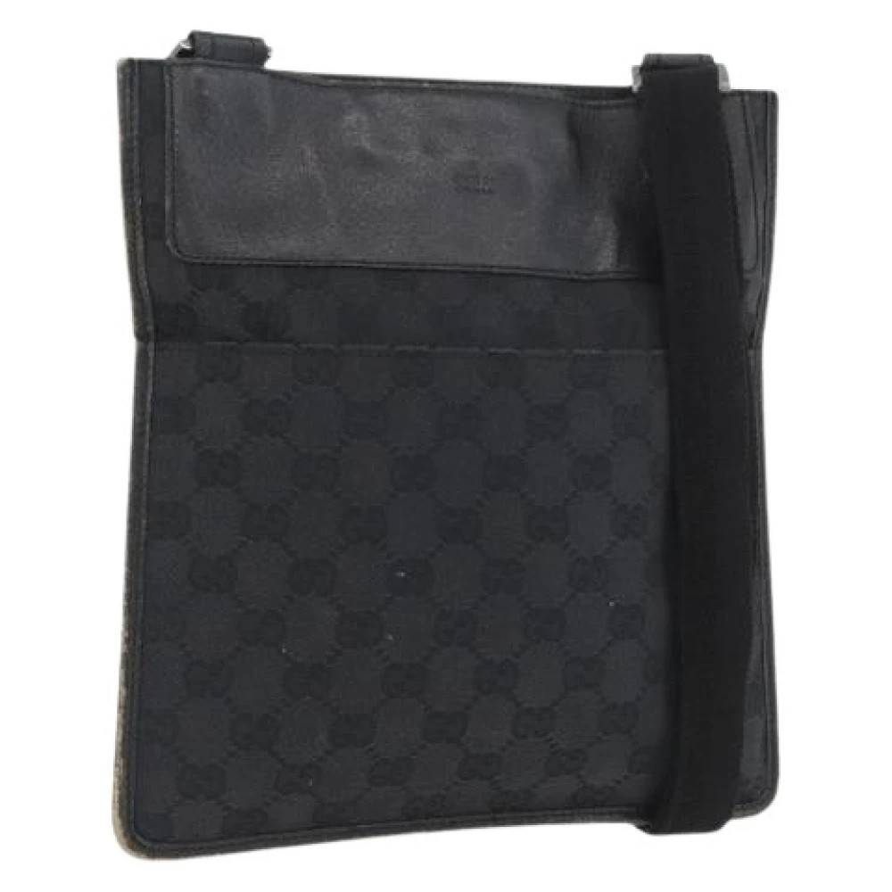 Gucci Vintage - Pre-owned GG Canvas Axelremsväska Vintage - Dam - ONE Size - Läder