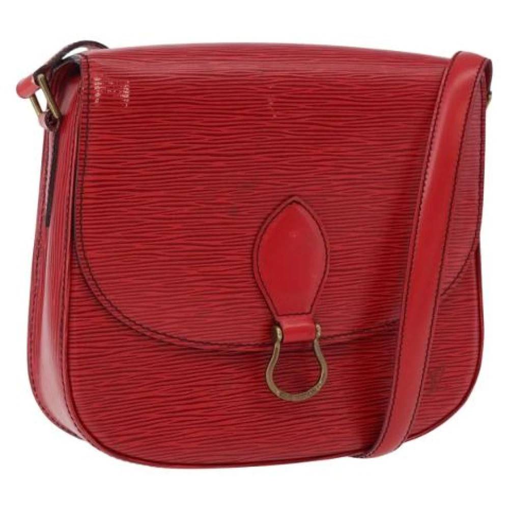 Louis Vuitton Vintage Pre-owned Epi Saint Cloud Skuldertaske - Vintage - Dame - Rød - ONE SIZE - Uld