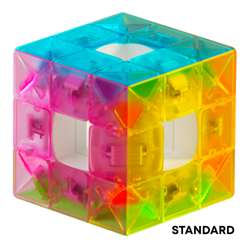 QiYi Void 3x3 Magnetic Speed Cube Colored Transparent - Professorterning.