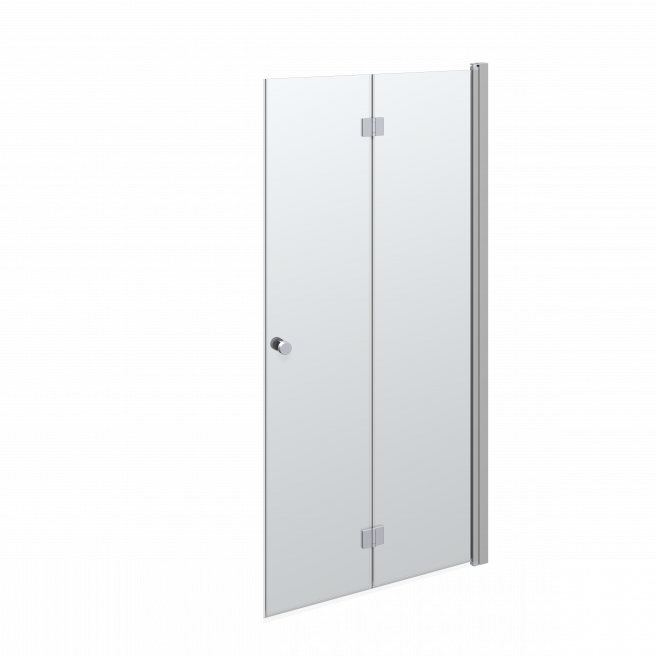 Scanbad MATCH Foldedør H:200x97-99 cm satin/klar  Satin