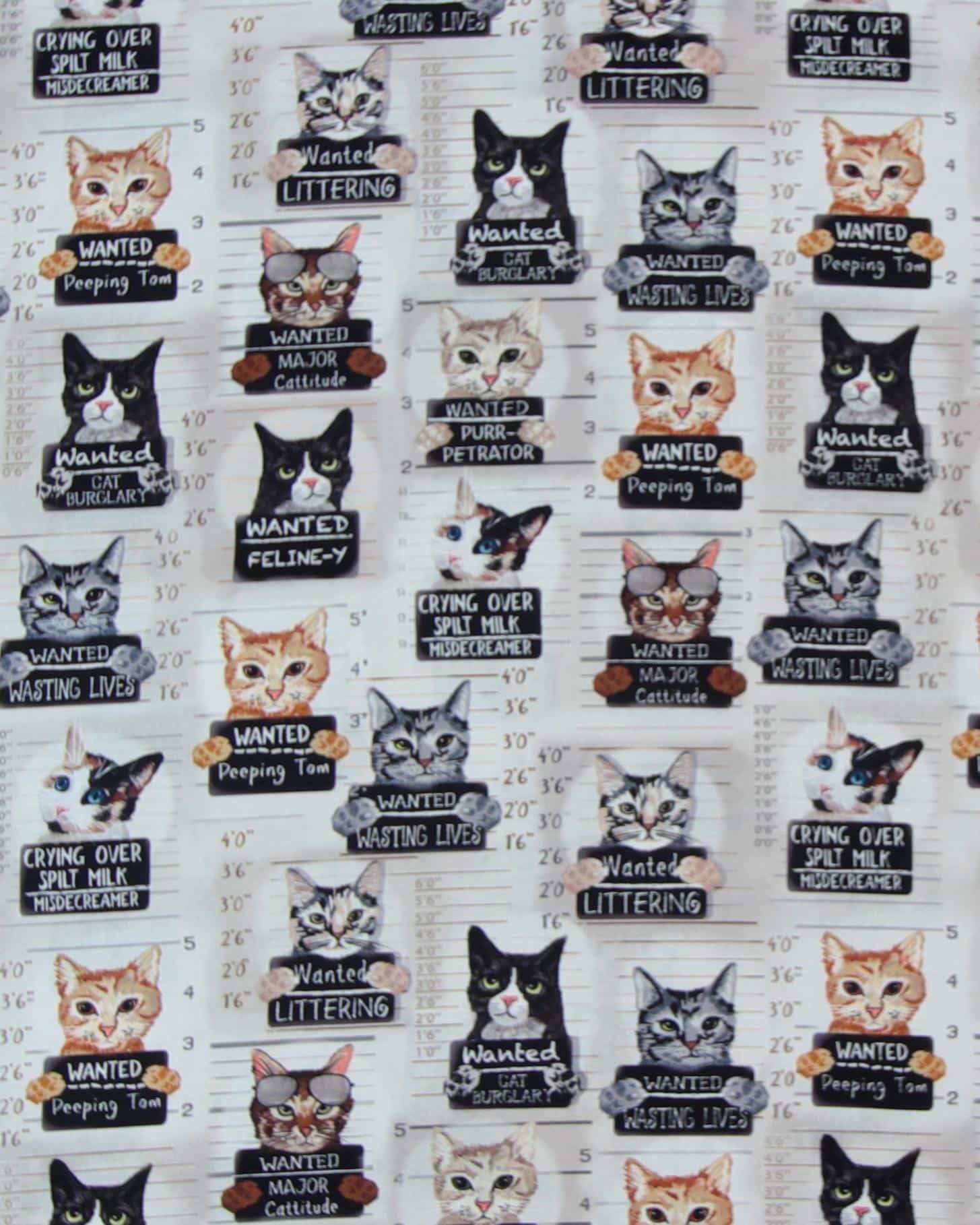 "Wanted" katte - Patchwork - 100% Bomuld