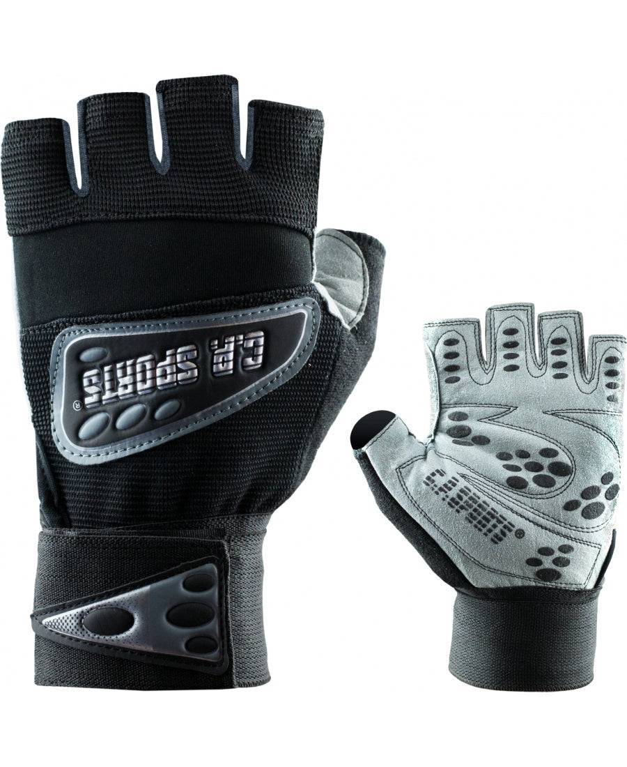 C.P Sports Wrist Wrap Glove, black/white - XL