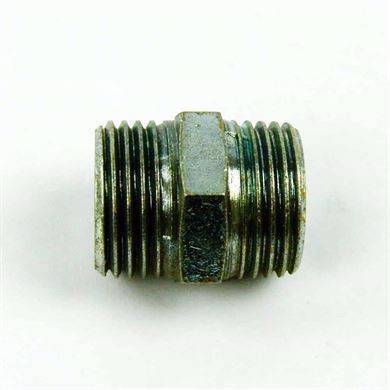 Brystnippel i metal - 1/2" x 1/2" - Universal.