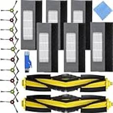EATBALE Reservdelar för Ecovacs DEEBOT OZMO 920 950 t5 t8 AIVI t8 Max N7 N8+ n8 Pro N8 Pro Plus T9+ N10 PLUS för Yeedi K781+ robotdammsugare, huvudborste, sidoborste, filter (18 st)