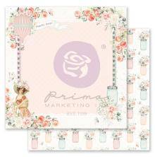 Prima Peach Tea By Frank Garcia Cardstock 12X12 - Peachy Keen UTGÅENDE