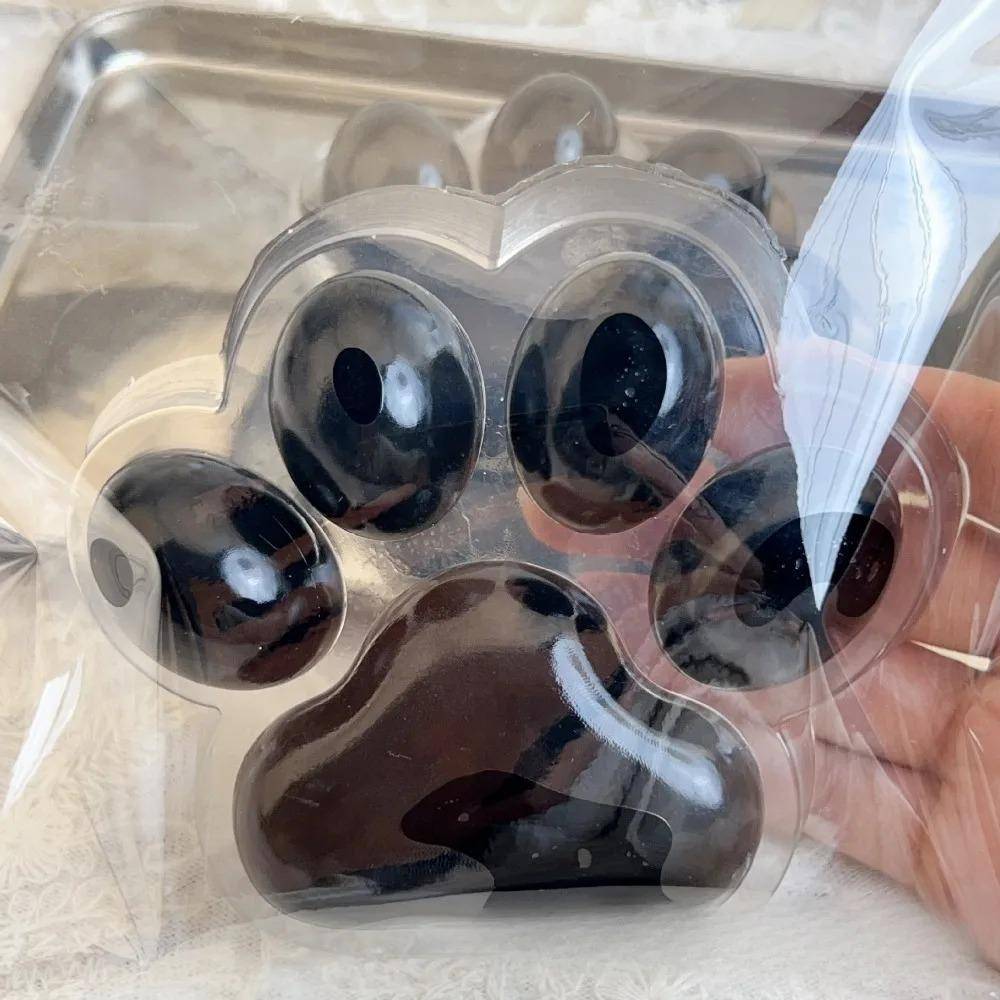 1PC Big Cat Paw Squishy Toy Clear Squeeze Stress Relief Toy Pinching Squishy Executive Desk Toys Stress Balls Kids Adults Gift svart