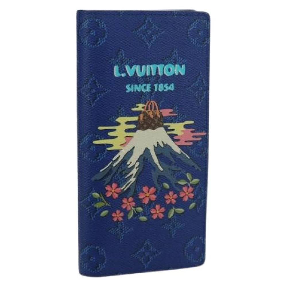 Louis Vuitton Vintage, Vintage , Dame, Blå, ONE SIZE, Pre-owned Vintage Lang Pung