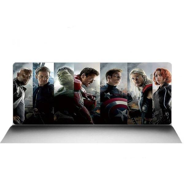 Marvel Gaming Musemåtte. Alle Avengers heltene. XXL model. 90x40cm.