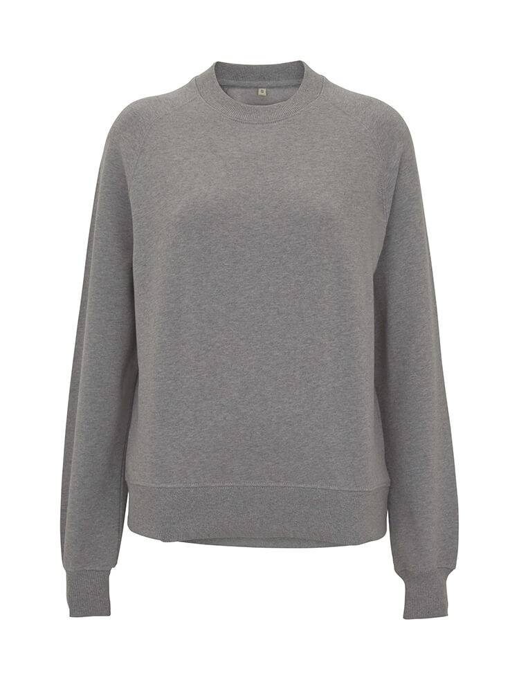 Organic Cotton Raglan Sweatshirt: Womens Earth Positive - S / Light Heather