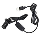 5V Spotlights Inomhus Accentbelysning, Mini Spotlights Ljusa USB-dimbar LED-spotlight med 6,6 Fot Kabel Kompakt Skåp Down Light för Vitrinskåp Smyckesskåp (Positivt vitt ljus 6000K)