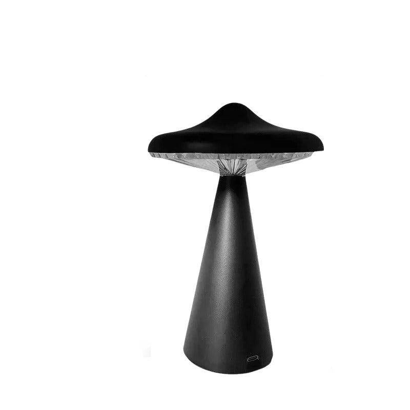 Champinjon Bordslampa - Elegant LED Bordslampa med Touch-dimningsfunktion - Svart