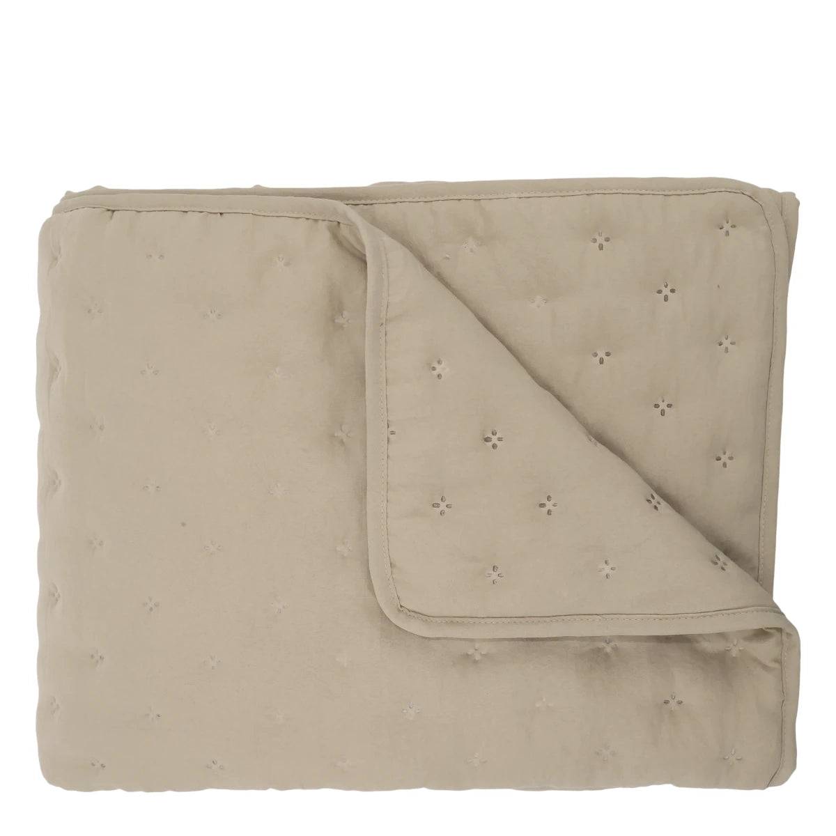 Chic Antique Soft Quilt plaid - hør - 180x130