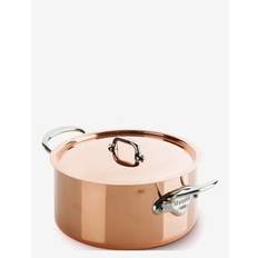 Mauviel pot with lid M'150S 3,2 liter 20 x 11 cm Copper/Steel - Fars dag - COPPER/STAINLESS STEEL / gold