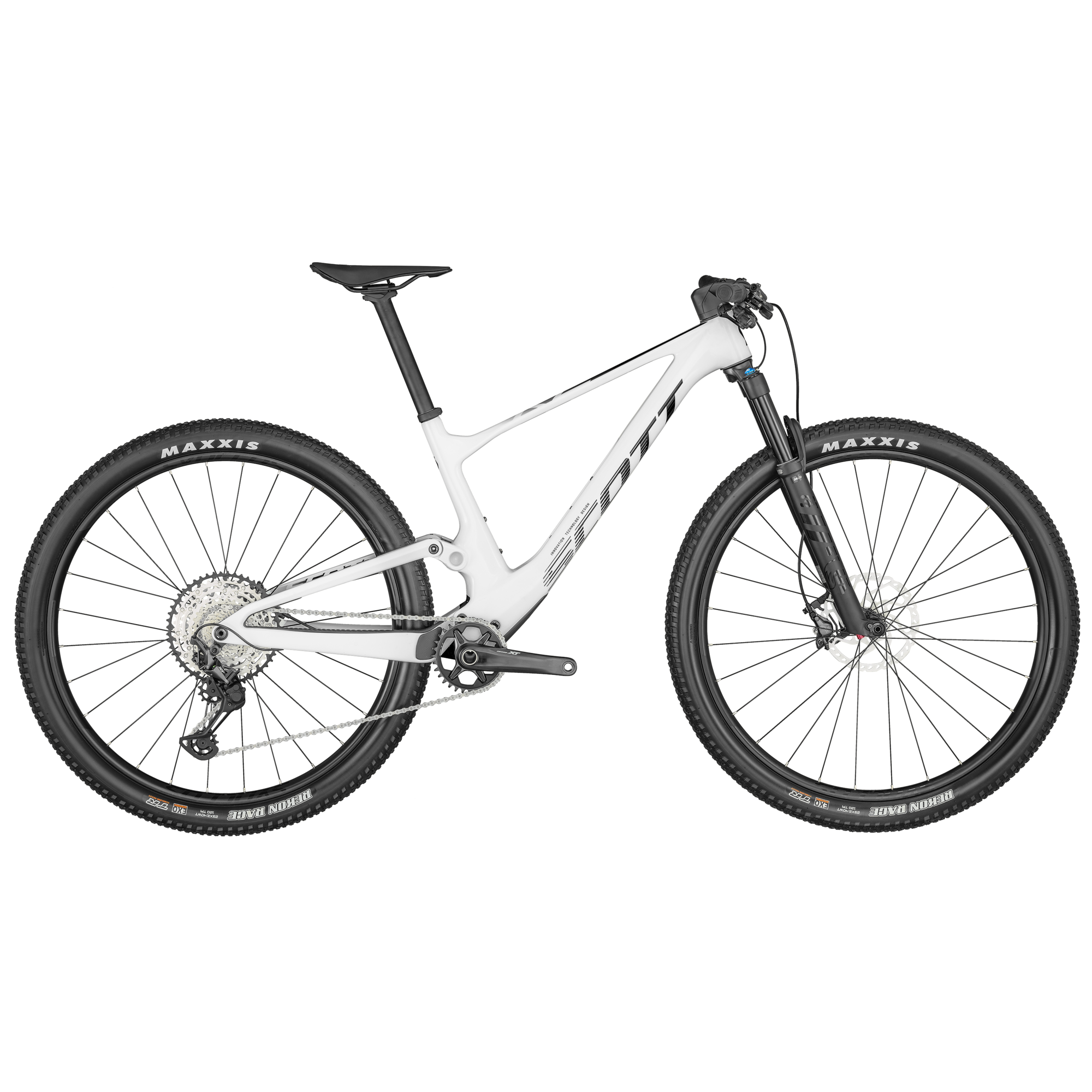 Scott Spark RC Team white 2023 - Shimano XT 1x12sp - Syncros Silverton