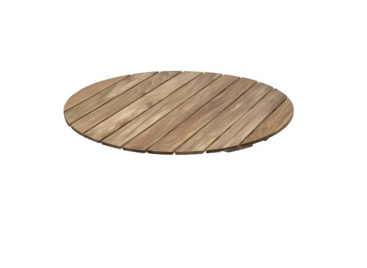 Bordsskiva Ø100 Cm - Obehandlad Teak