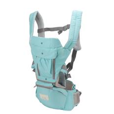 Multifunctional Breathable Baby Carrier Infant Kid Hipseat Ergonomic Wrap Sling(Mint Green)