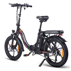 Fafrees F20 Fatbike män e-cykel hopfällbar cykel 20 tum med 36 V 16 Ah avtagbart batteri för pendling, vikbar för damer, 250 W, 25 km/h mountainbike 150 kg, stadsbike-bromsljus