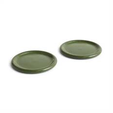 HAY - Barro - Tallerken - Sæt med 2 styk - Green - Ø24 cm