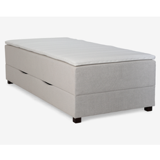 Boxmadras med magasin 90 x 200 cm beige