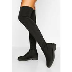 Overknee St&#xF6;vlar Med Stretch, Black
