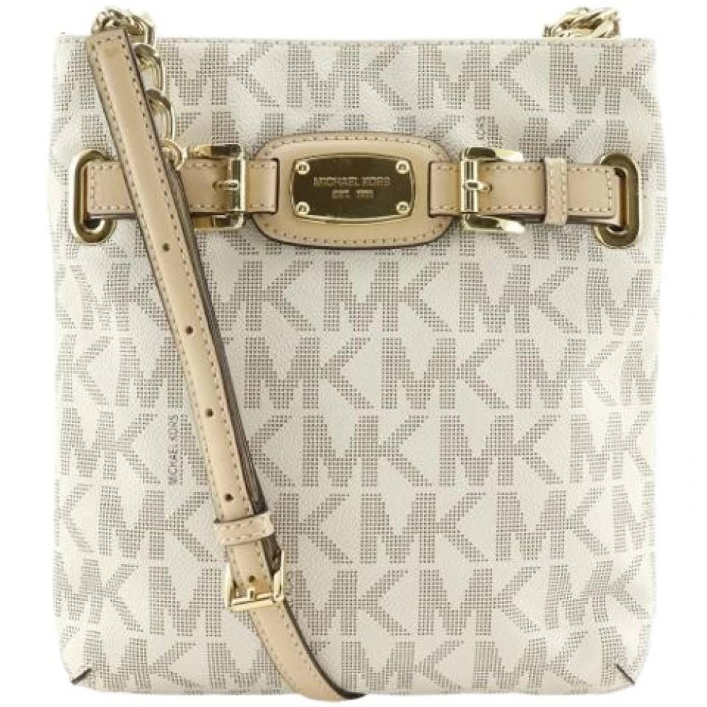 Michael Kors Pre-owned Pre-owned PVC Skuldertaske - Vintage - Dame - Hvid - ONE SIZE - Uld