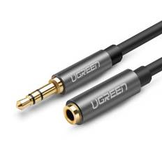 Hovedtelefon forlængerkabel AUX 3,5 mm mini jack 3m sølv