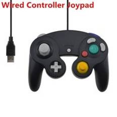 Hobbylane för gamecube pc usb trådbunden vibrationskontroll joypad joystick för nintend gamepad för ngc gc mac dator gamepad d29 - Lila