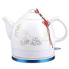 BWCKMTSC BWCKMTSC Kettles Cordless Electric Kettle | Ceramic Tea Pot | 1L | 1000W | Auto avstängning och koka-torrt skydd snabbt (färg: a) nuvarande bläckfötter