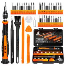 JOREST Precisionsskruvmejselsats, verktygssats med Security Torx T5, T6, T8, T9, T10, T20, reparations- och rengöringssats för iPhone, Switch, PS4, Xbox, dörrklocka, laptop, Macbook, klocka, 38 delar