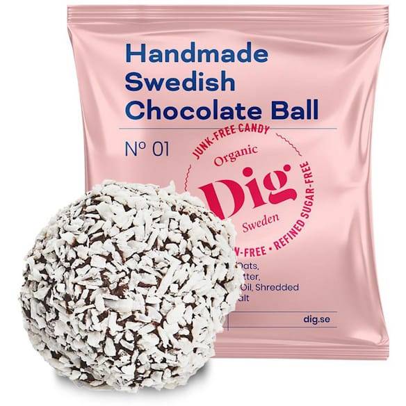 Chokladboll GET RAW DIG Organic 25g 16st