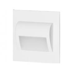Orno DRACO LED NEW 1,5W indbygget trappearmatur, 12VDC, 30lm, 3000K, hvid, innovativ montering
