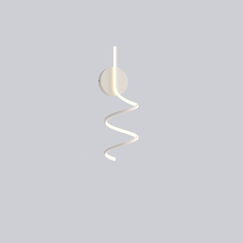 GlowWave - Stram LED Vägglampa med Bågdesign - Vit / Varmt ljus (3000K) / 50cm