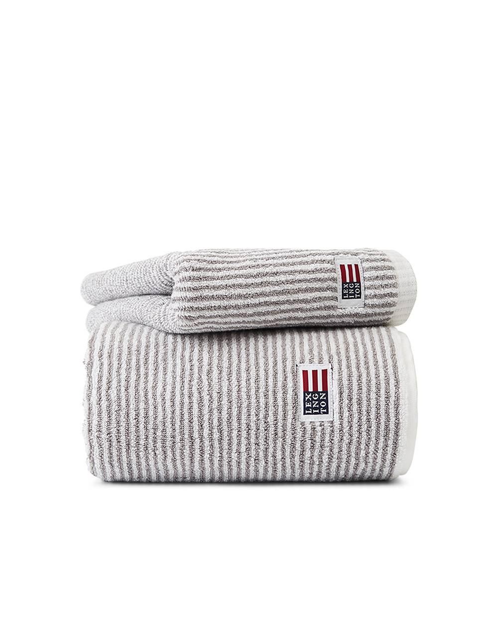 LEXINGTON ORIGINAL TOWEL - WHITE GRAY/STRIPE - TW20 1700 White/gray Stripe